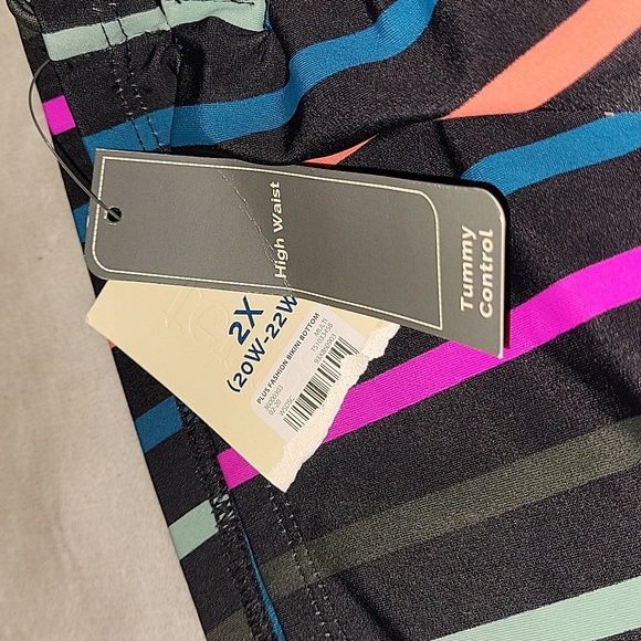 NWT Women's Size 2X(20W-22W) High Waisted Tummy Control swim bottom - Picture 3 of 5